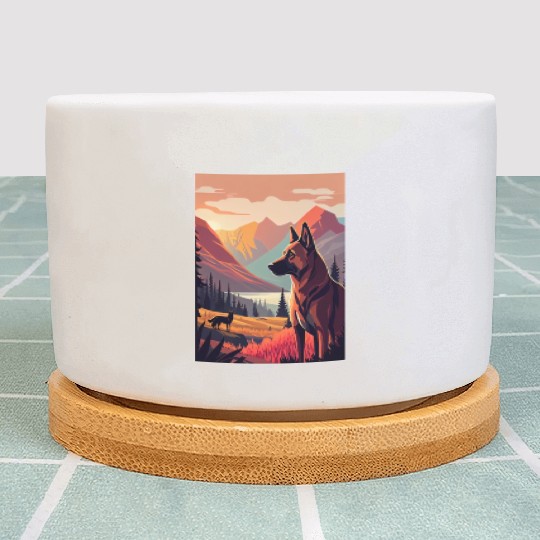 Belgian Malinois Nature Plant Pots