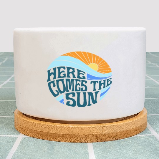 Here comes the sun Plant Pots