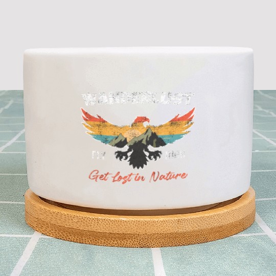 Wanderlust Mountaineer Hiking Mountain love Plant Pots