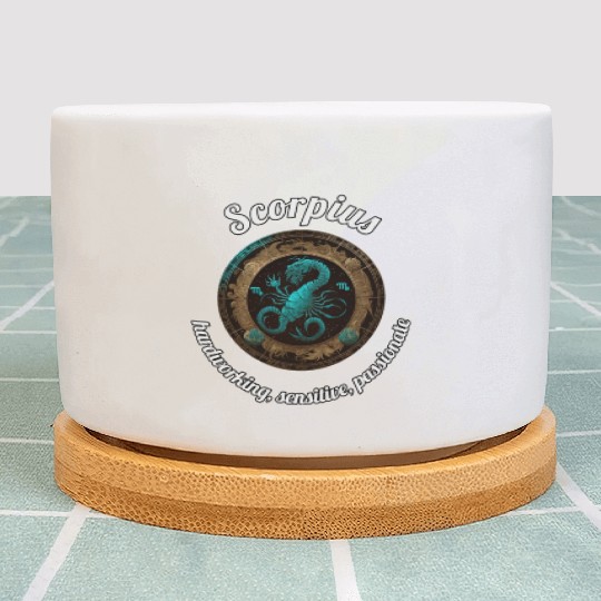 Scorpius Zodiac Sign Scorpio Astronomy Plant Pots