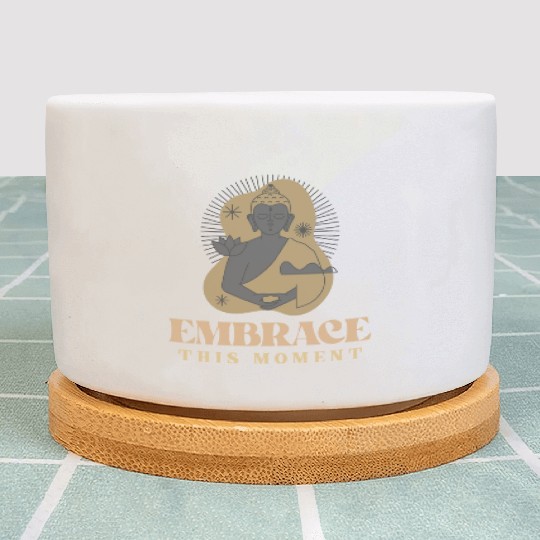 Embrace This Moment Yoga Plant Pots