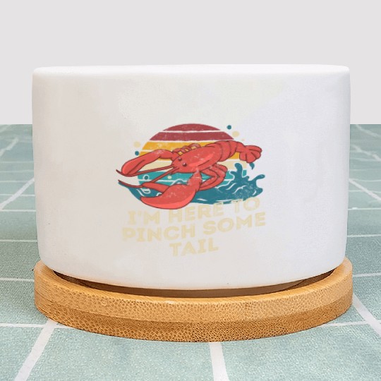 I'm Here to Pinch Some Sail Retro Crawfish Boil Plant Pots