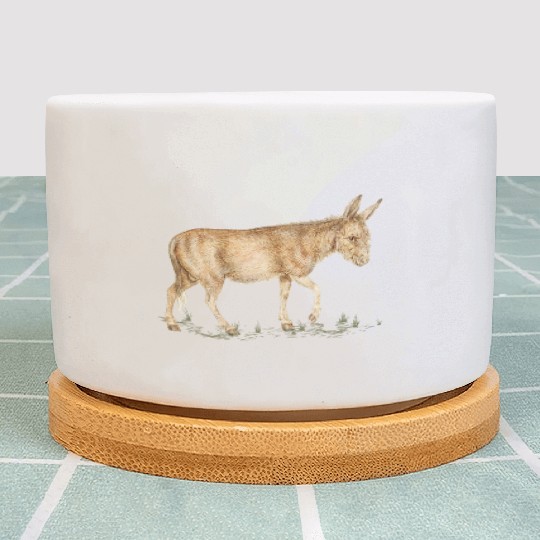 Farm Donkey Animal Lover Zookeeper Mule Farmer Plant Pots