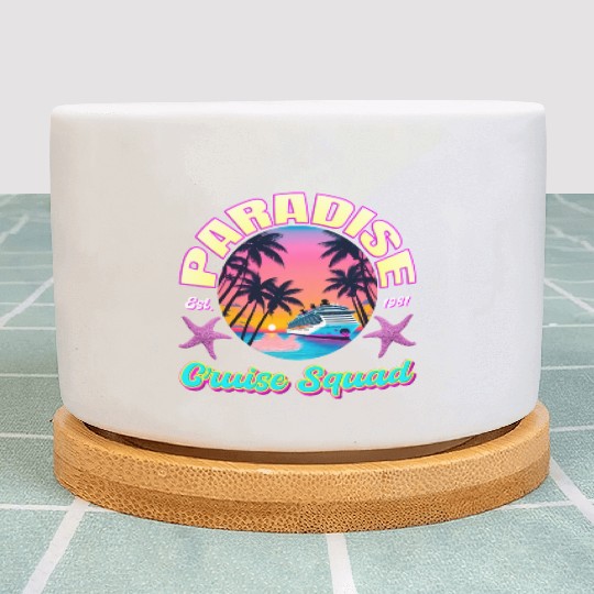 Paradise Cruise Squad: 80's Miami Cruise Ship Plant Pots