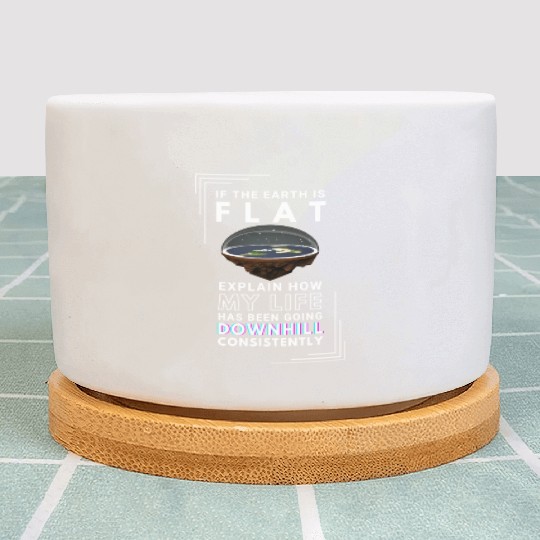 FLAT EARTH Plant Pots