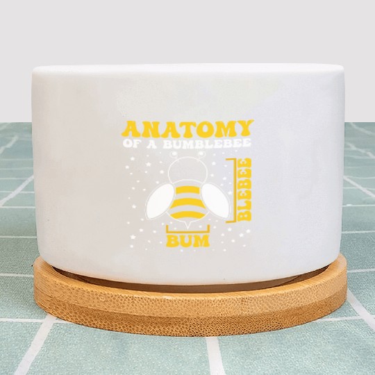 Anatomy of a Bumblebee Bee Lover Gift Plant Pots