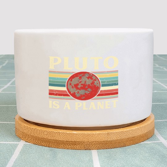 Pluto is a Planet Space Astronomy Science Geek Plant Pots