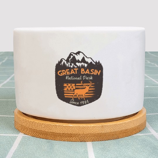 Great Basin National Park Us Flag Elk Mountains Plant Pots