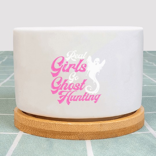 Ghost Hunting Girls Paranormal Investigator Plant Pots