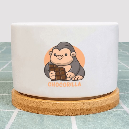 Chocorilla Gorilla Sweet Tooth Candie Lover Plant Pots