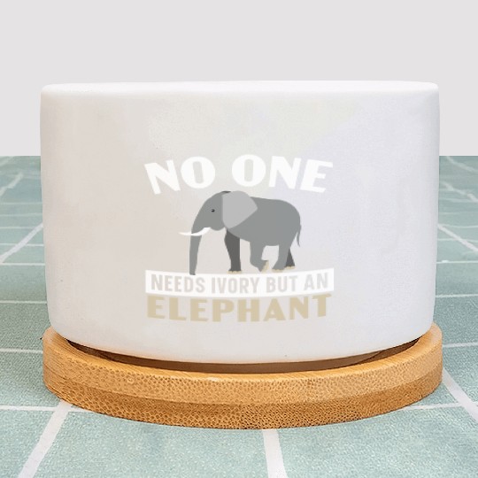 Elephant Lover Wildlife Animal Zoo Zookeeper Plant Pots
