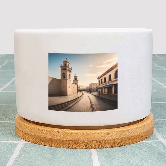 Fantasy pictures ,town Morocco ,city Larache Plant Pots