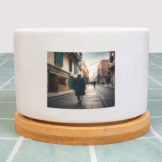 Fantasy pictures ,town Morocco ,city casablanca Plant Pots