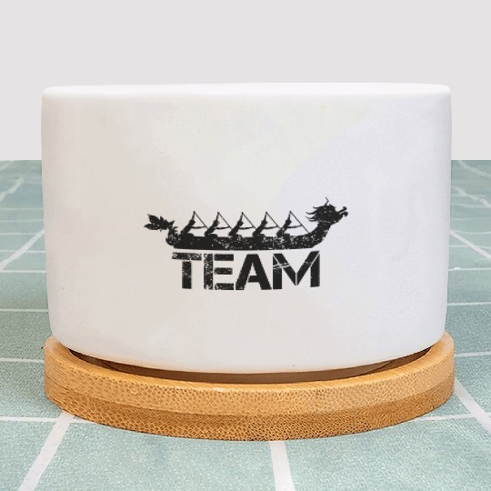 Dragon Boat Racing Team Graphic Design Plant Pots
