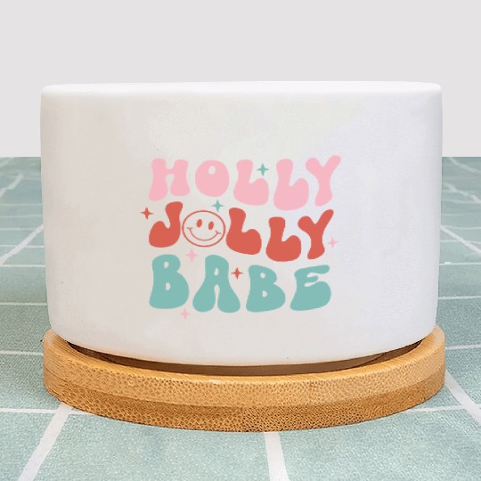 Holly Jolly Babe Plant Pots