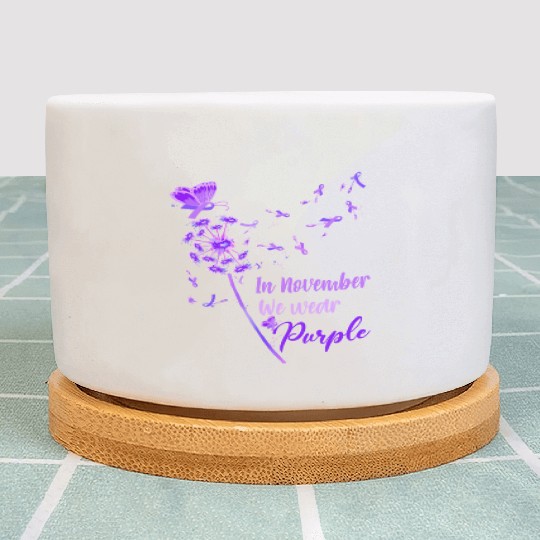 Halloween Alzheimers In November we wear Purple Plant Pots