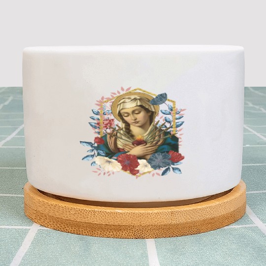 Our Lady of Sorrows Plant Pots