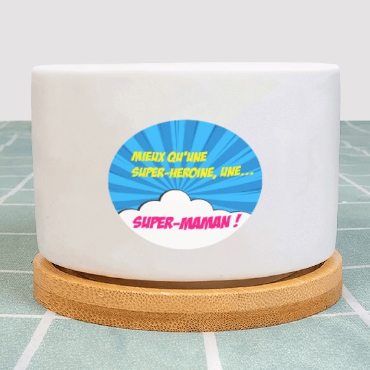 Super-mom super-hero. Best mom Mother's day Comics Plant Pots