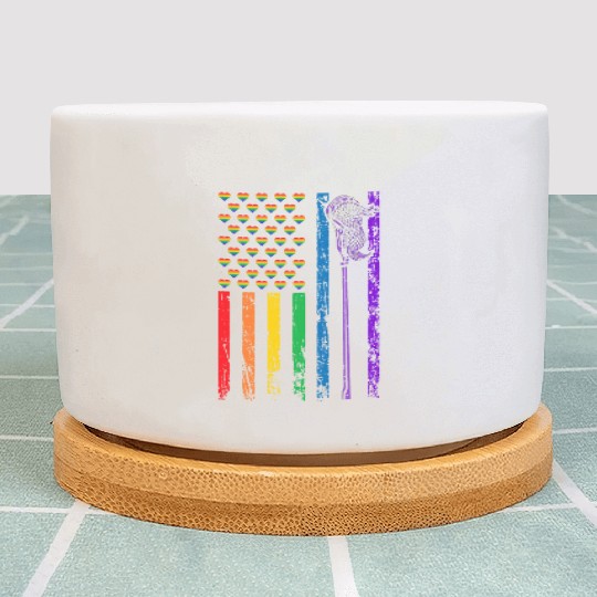 American Sports Rainbow Flag LGBT Pride Month Plant Pots