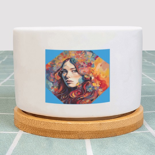 Psychedelic bloom Floral Fantasia Plant Pots
