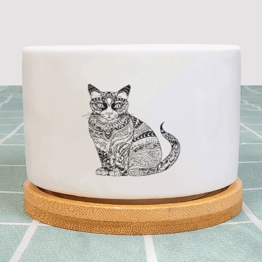 Cat Kitten Feline Meow Plant Pots