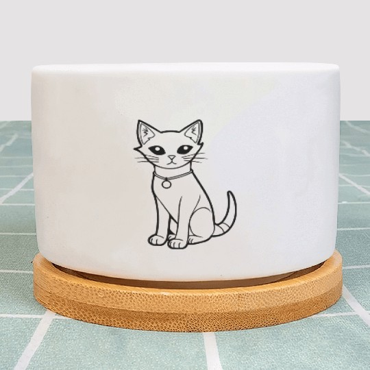 Cat Kitten Feline Meow Plant Pots