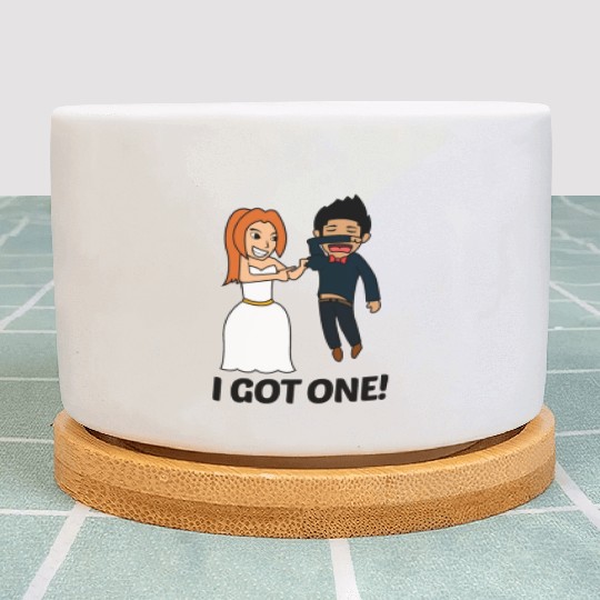 FUNNY BRIDE TO BE I BRIDE SQUAD JUST MARRIED GIFT Plant Pots