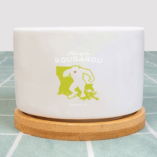 Home Of The Rougarou Louisiana Usa Cryptid Plant Pots
