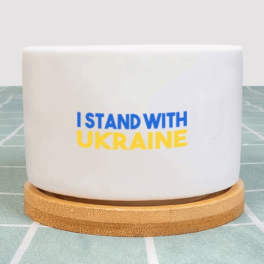 Ukraine Flag I Stand With Ukraine Mens Plant Pots
