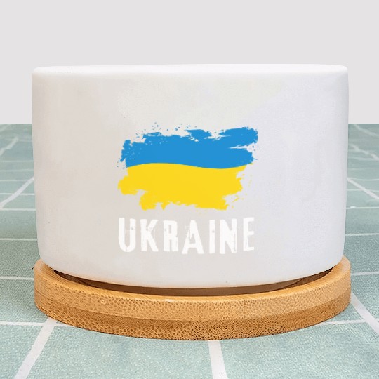 Ukraine Flag Ukrainian Support Pride Plant Pots