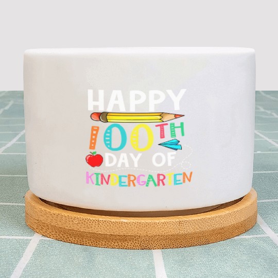 100 Days Of Kindergarten Happy 100Th Day Of School Plant Pots