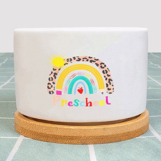 Team Preschool Squad Back To School Rainbow Teache Plant Pots