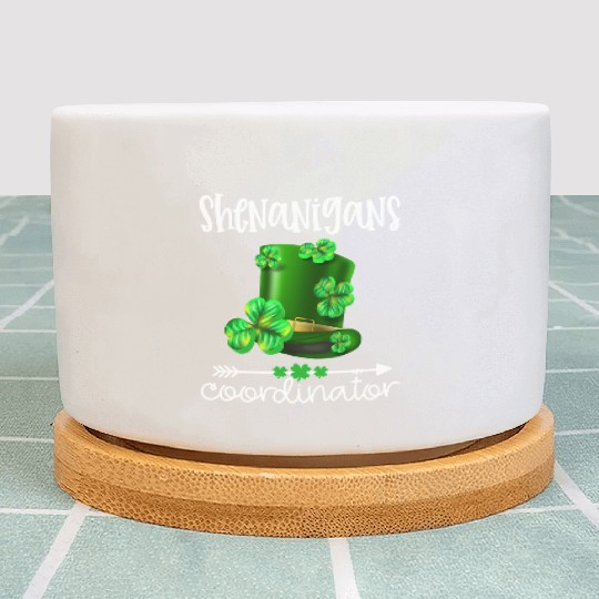 Shenanigans Coordinator St Patrick'S Day Plant Pots
