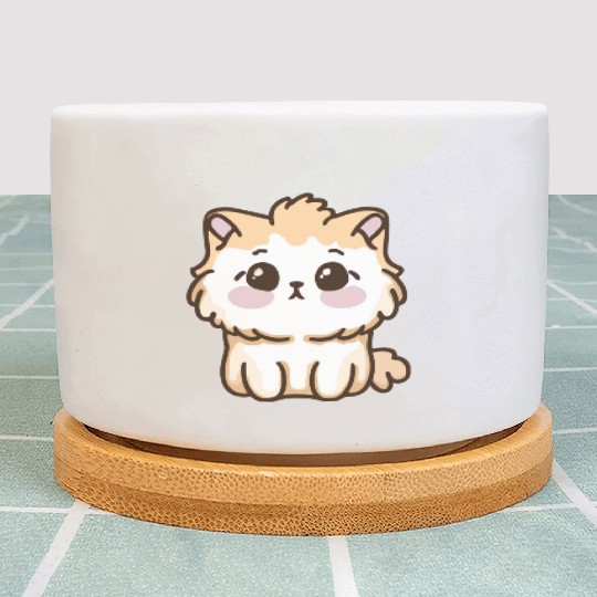 cute kawaii cat valentine gift 1 Plant Pots