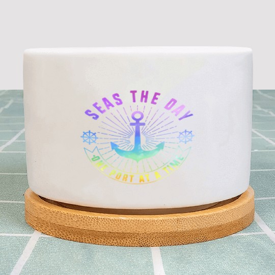Cruise Seas The Day Family Vacation Plant Pots