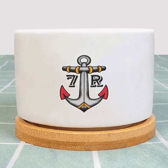 Old School American Traditional Tattoo Flash Clipp Plant Pots