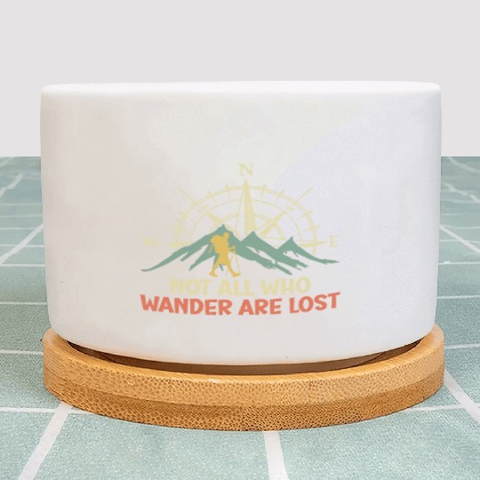 Hiker funny Wanderlust Mountaineer Hiking Plant Pots