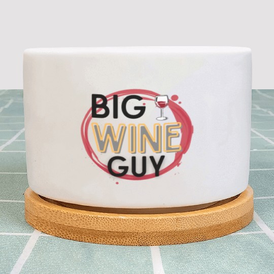 Big wine guy Wine lover Wine opener Wine Plant Pots