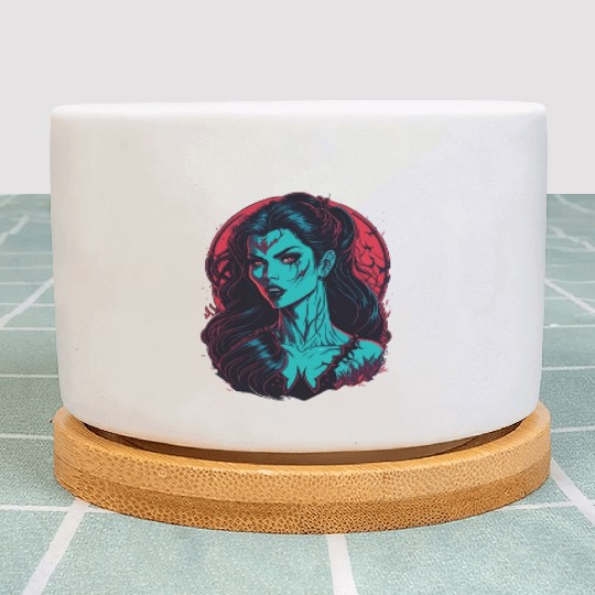 Vampira Girl Plant Pots