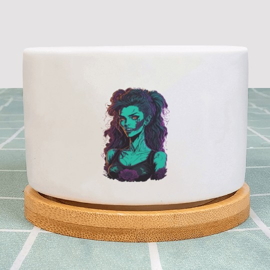 Zombie Girl Plant Pots