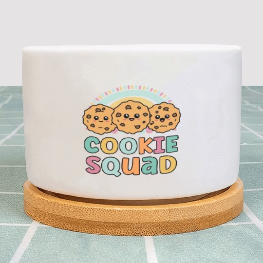 Cookie Squad Funny Matching For Girls Cookie Lover Plant Pots