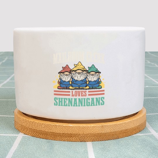 Mailroom Clerk Loves Shenanigans St. Patrick's Day Plant Pots