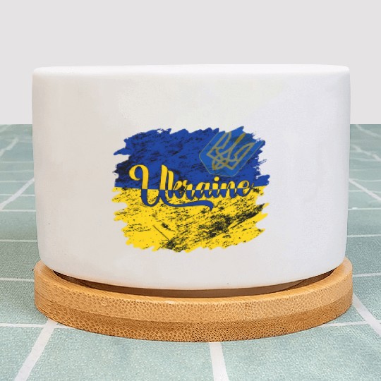 Ukraine Ukrainian Flag I Stand With Ukraine Pride Plant Pots