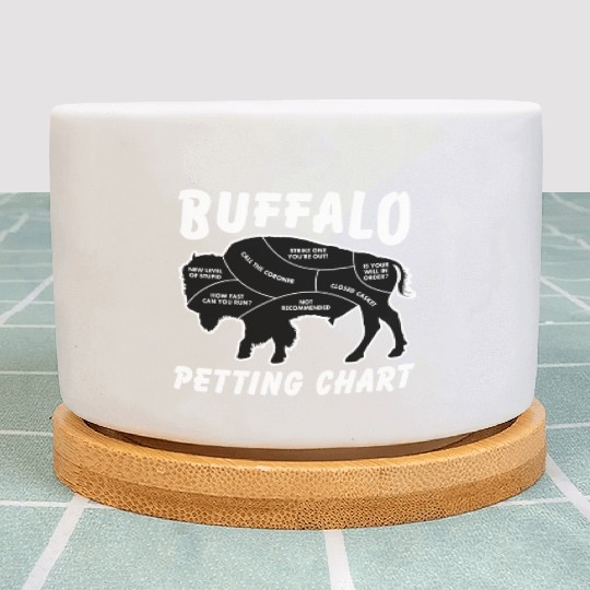 Buffalo Wildlife Petting Chart For Bison Plant Pots