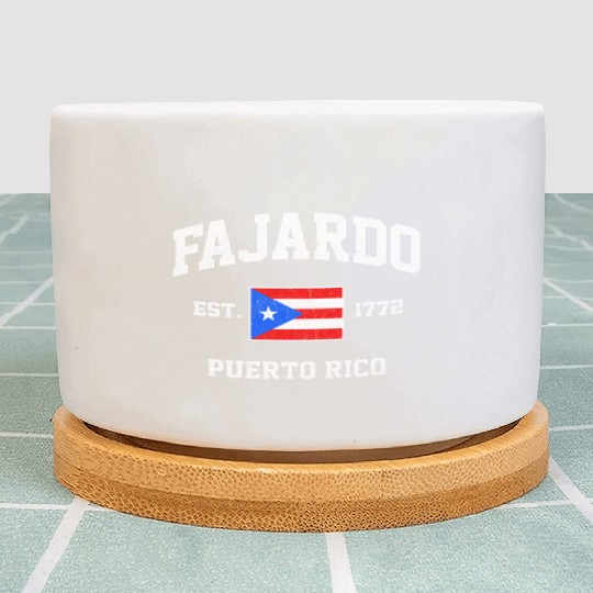 Fajardo Puerto Rico Boricua Flag Athletic Style Plant Pots
