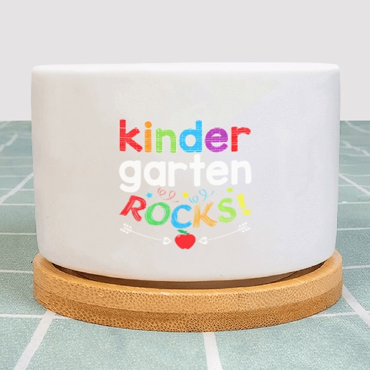 Kindergarten Rocks Back To School Kid Teacher Stud Plant Pots
