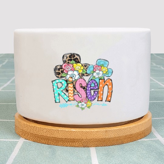 Happy Easter For Christian Mom He Is Risen Leopard Plant Pots