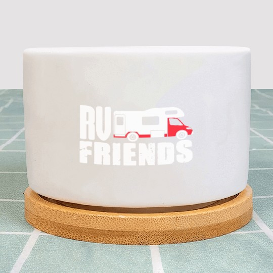 Motorhome Rv Camping Camper Rv Friends Plant Pots