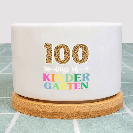 100 Days Of Kindergarten School Teacher Smarter Plant Pots
