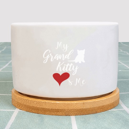 My Grandkitty Loves Me Grandma Of Cats Or Kittens Plant Pots